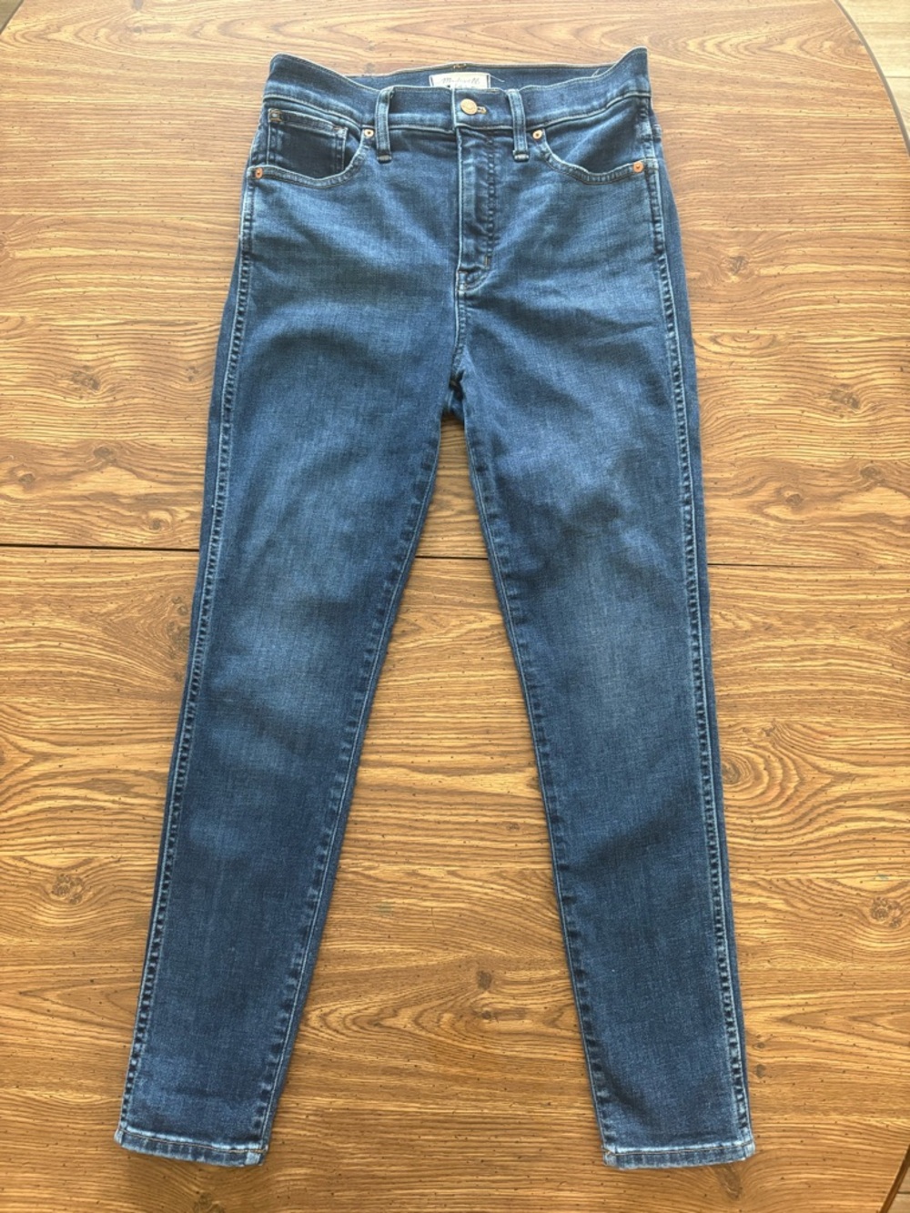 Madewell High-Rise Skinny Jeans in Dark Blue Size 28